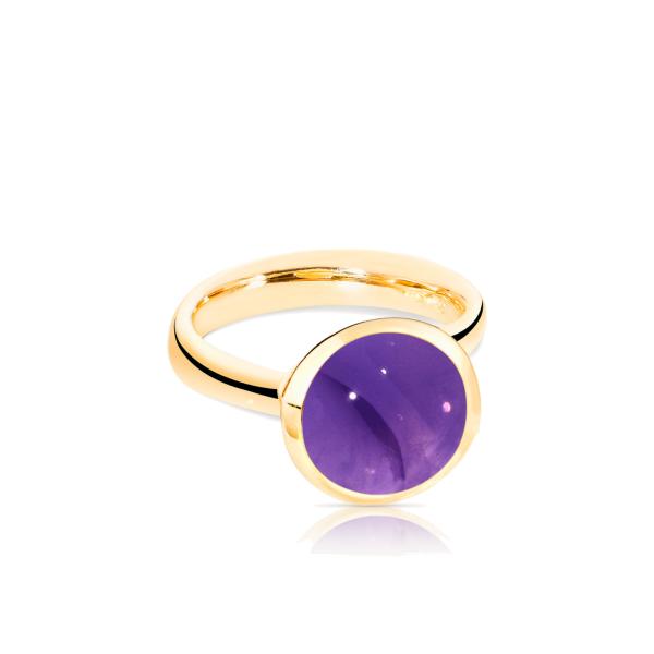 BOUTON Ring large  Amethyst