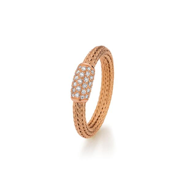 Mesh Ring Pavé