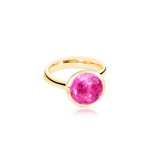 BOUTON Ring large rosa Turmalin