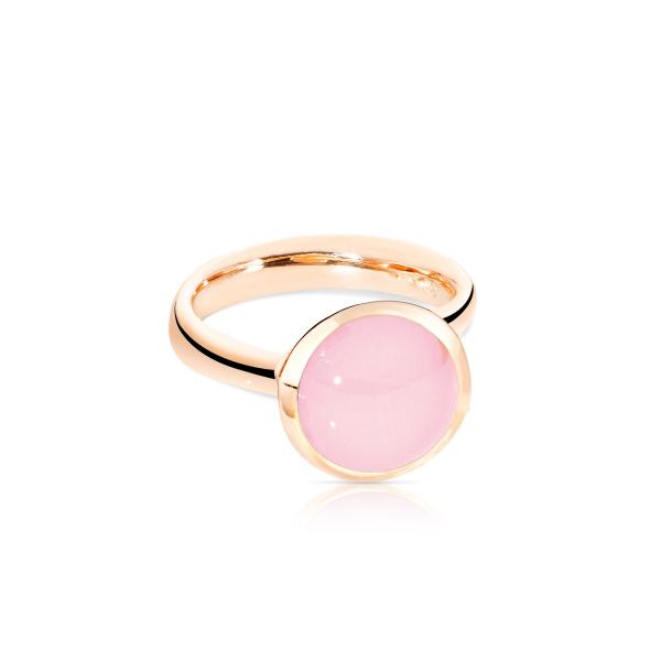 BOUTON Ring large pinker Chalcedon