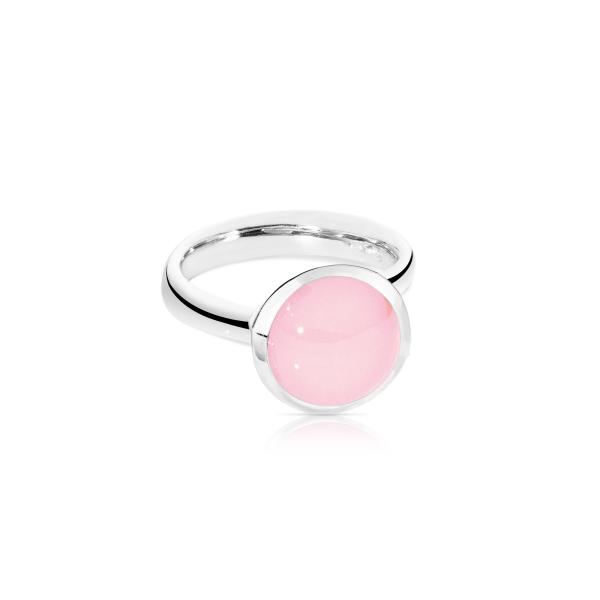 BOUTON Ring large pinker Chalcedon