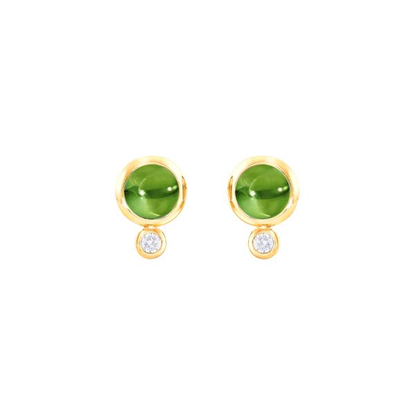 BOUTON Ohrstecker Peridot