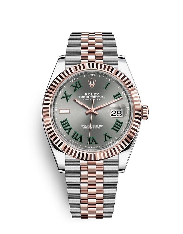 rolex datejust 41 stahl rose